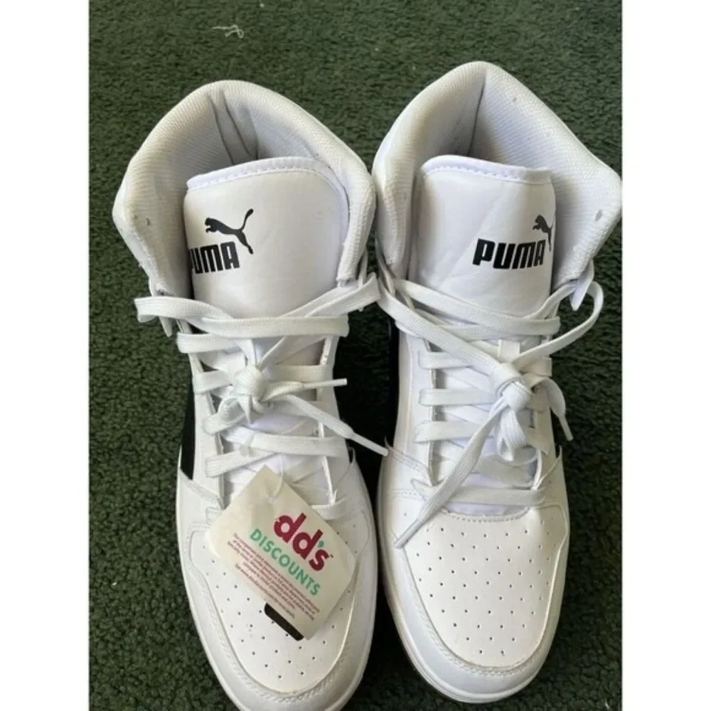 Puma Men's Black and White Footwear